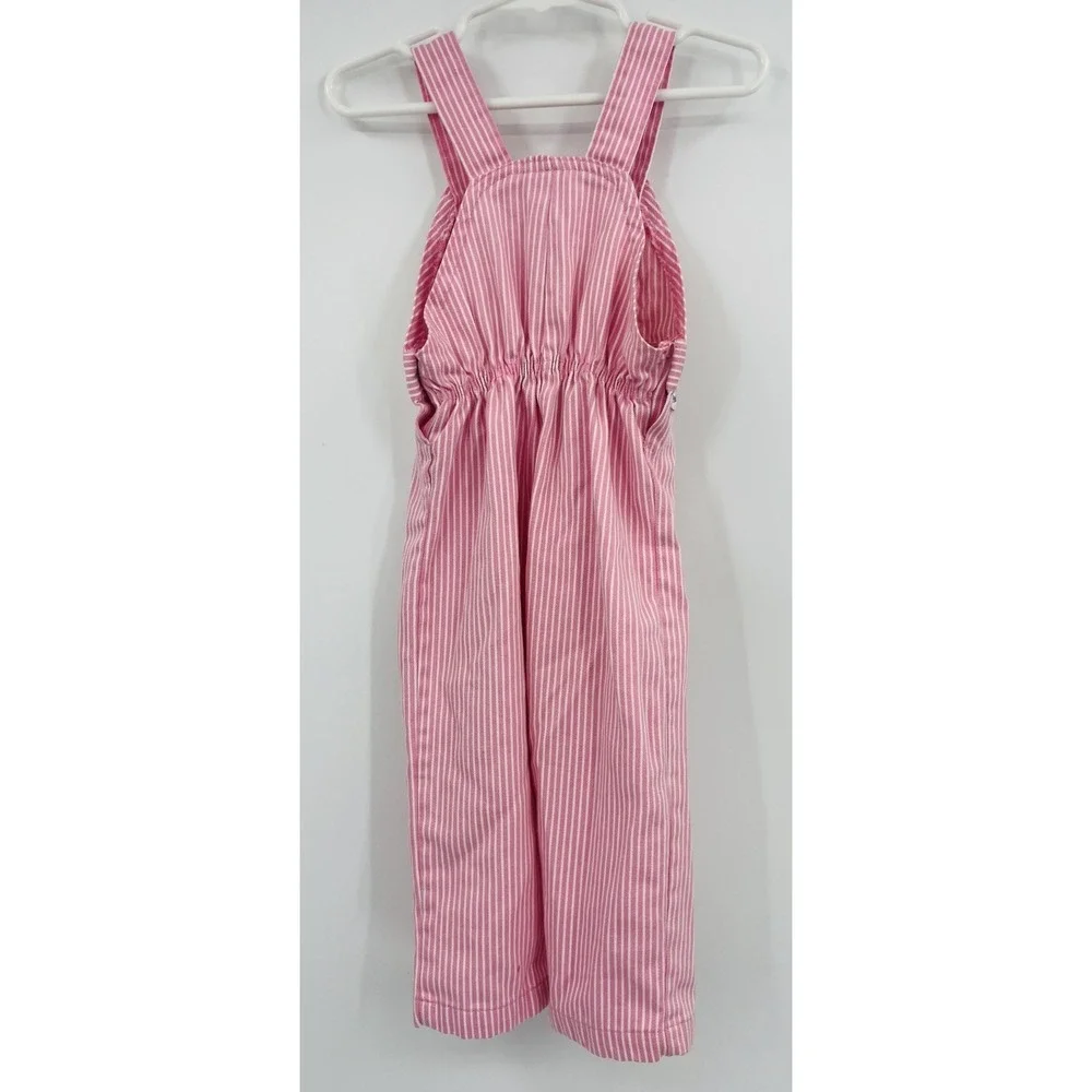 Vintage Healthtex‎ Pink Pinstripe Overalls Size 24 Months USA Made